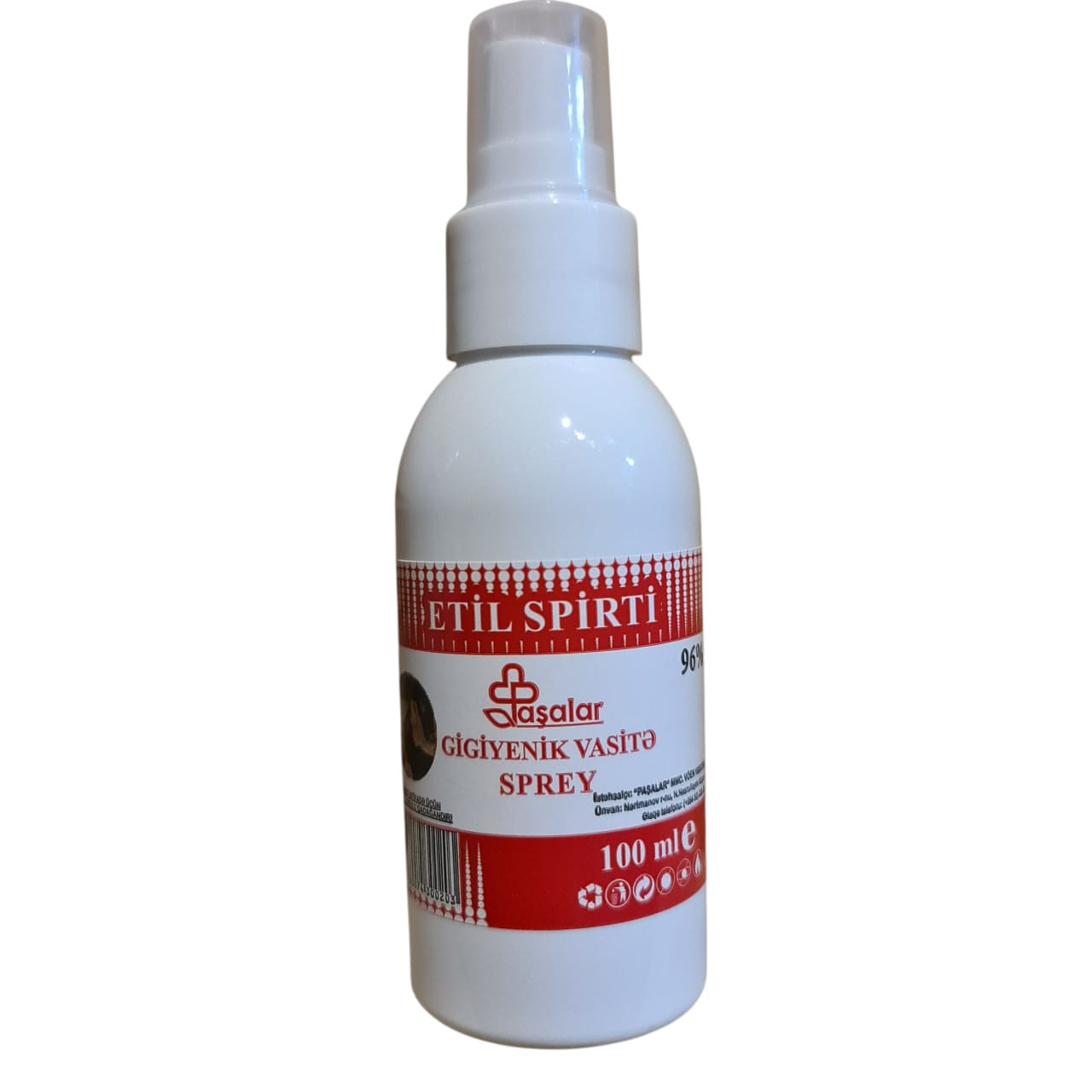 Etil spirt 96%, 100 ml