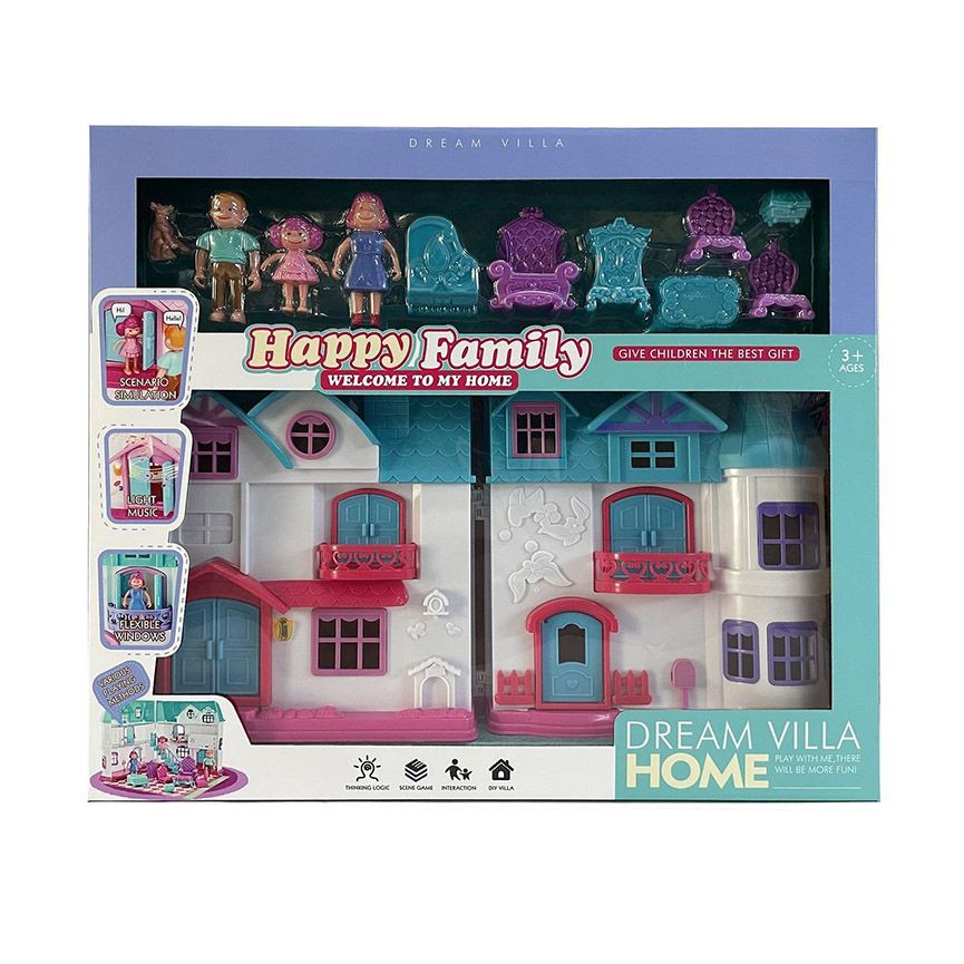 Kukla evi Happy Family HR45838, 3+ yaş, rəngbərəng - İntex Azərbaycan 2025-235