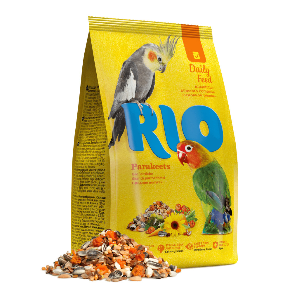 Quru yem Rio orta tutuquşular üçün, 500 q