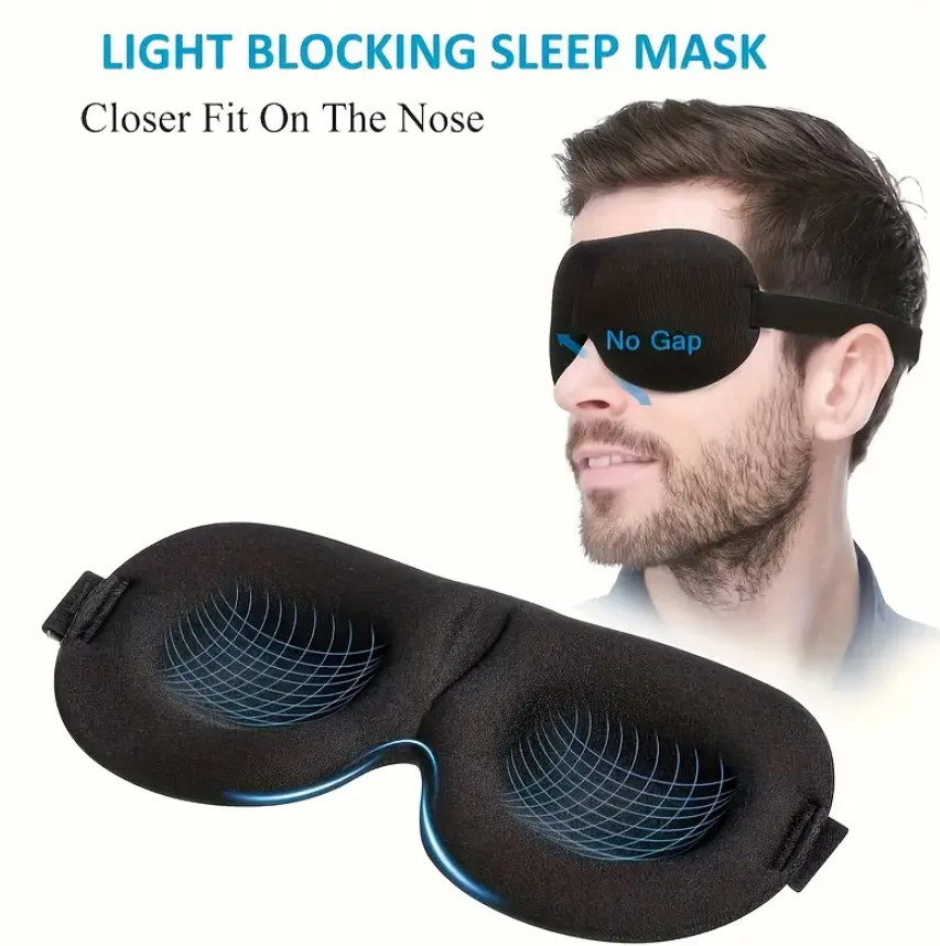 Yuxu üçün maska 3D Blackout Sleep Mask with - Ultra Comfortable