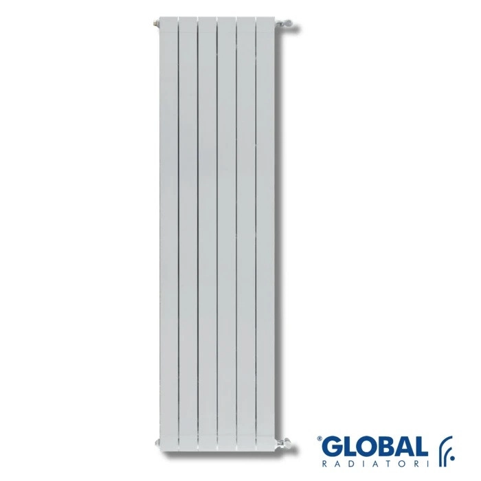Radiator Global Oscar 1600 mm, alüminium, ağ, 1 bölmə