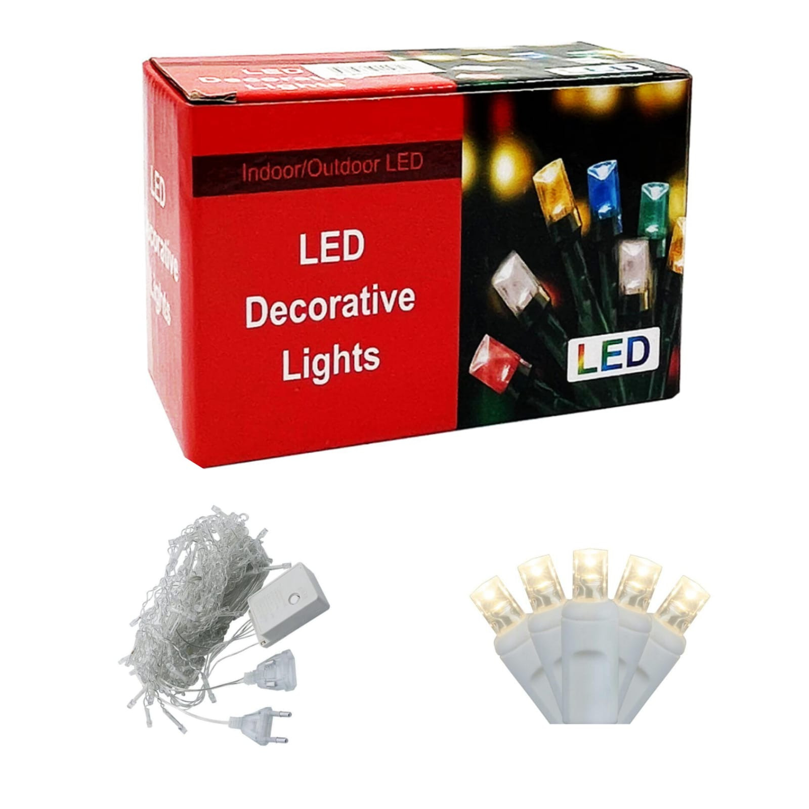 LED çələng L20252024-18, sarı, 20 m