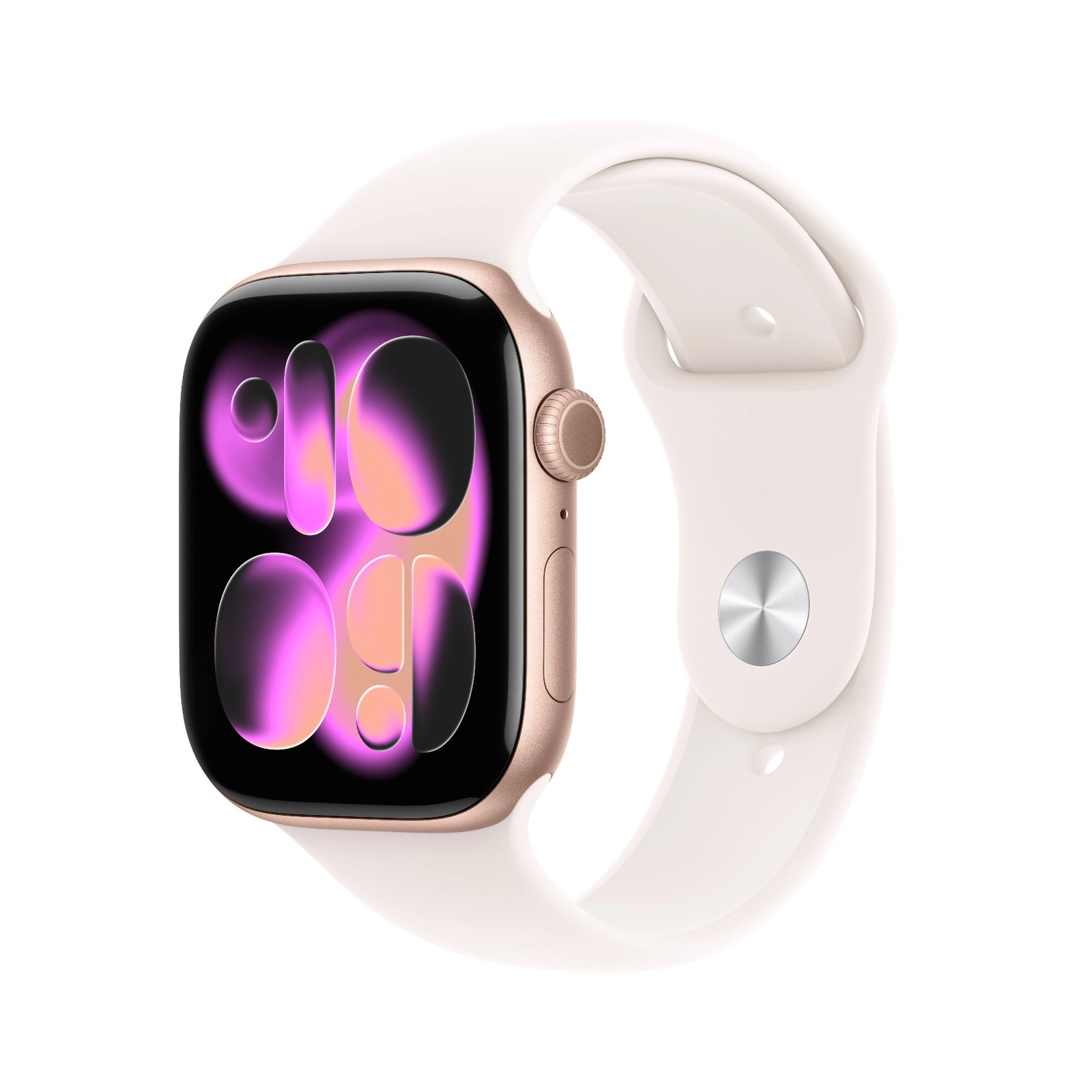 Ağıllı saat Apple Watch Series 11 GPS 42mm Rose Gold with Light Blush Sport Band - M/L