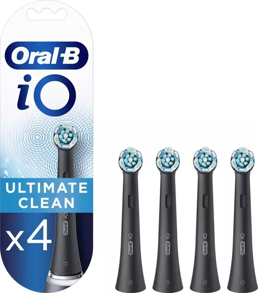 Diş fırçası üçün dəyişdirilə bilən başlıq Oral-B iO Ultimate Clean Black, 4 əd.