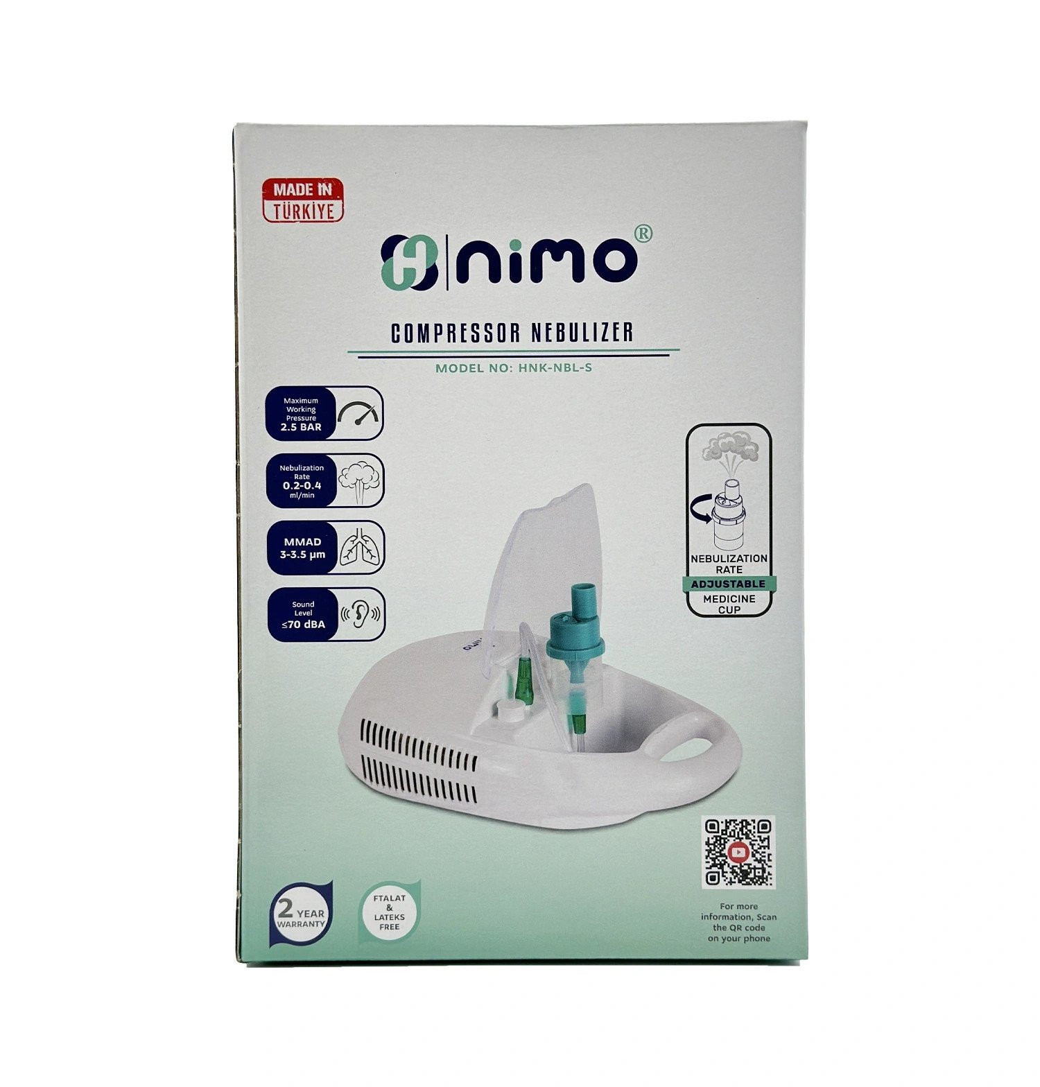 Kompresorlu nebulayzer Nimo HNK-NBL-S