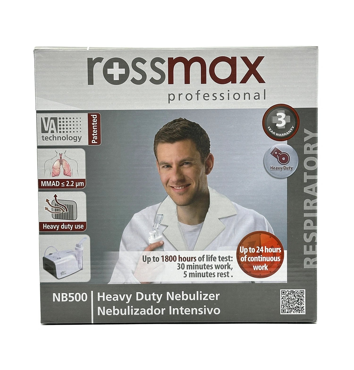 Uşaq inhalyatoru Rossmax NB500 professional kompressor nebulayzer - 121-99192