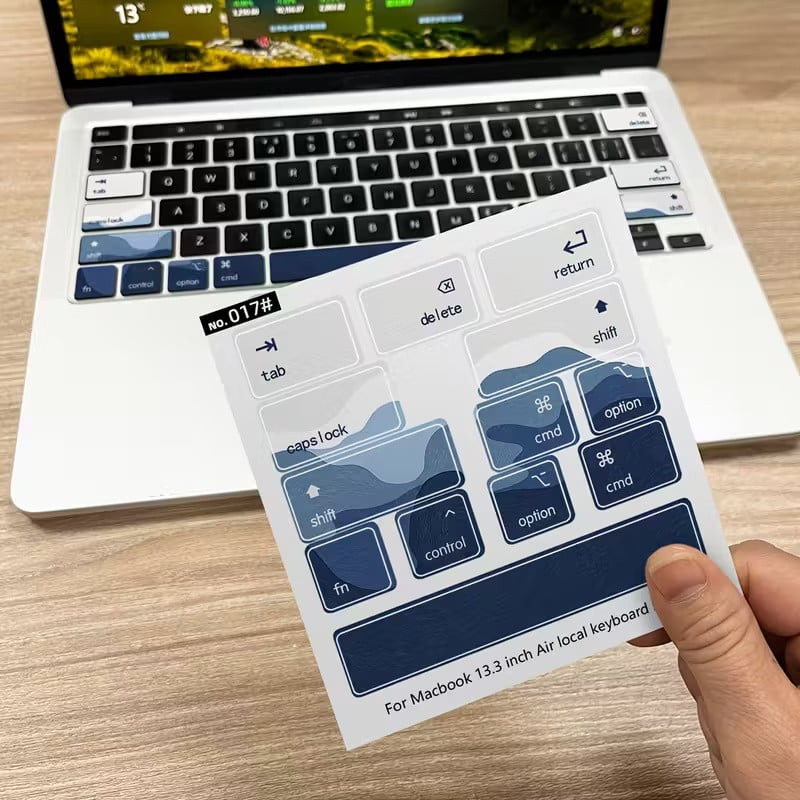 Klaviatura üçün stikeri MacBook Air üçün qrafika özü yapışan örtük - miks1488