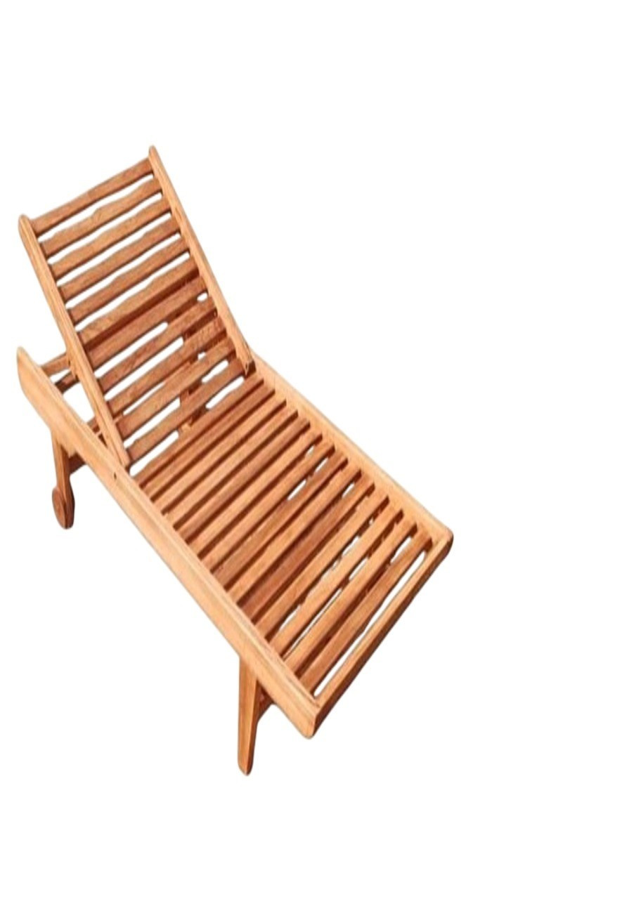 Şezlonq WoodMag, taxta, qəhvəyi, 200x90x47 sm
