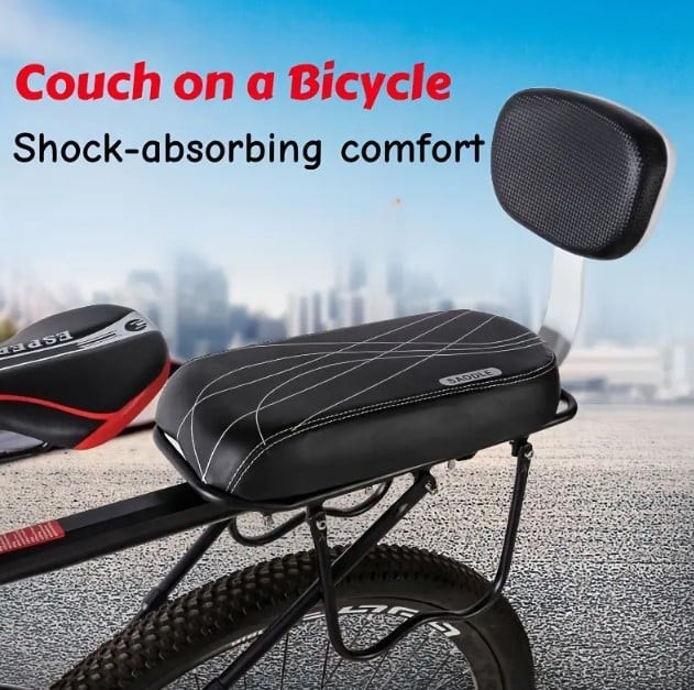 Velosiped üçün arxa oturacaq, söykənəcək hissəli, asan quraşdırılan - velosport_134