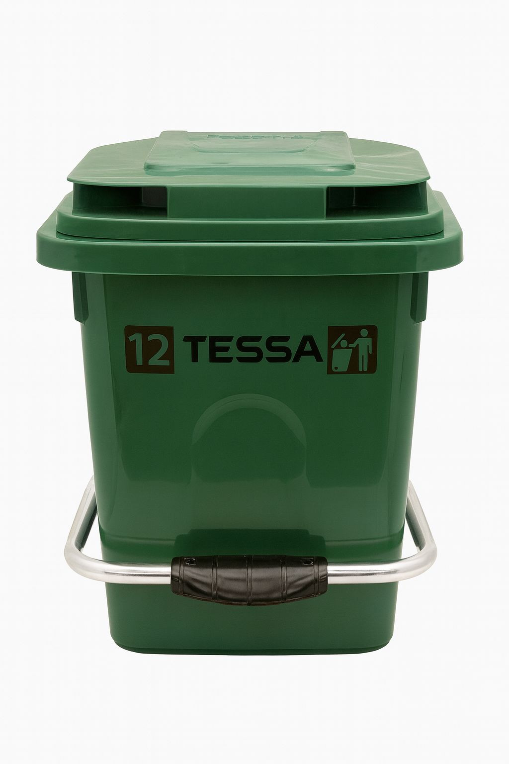 Zibil qutusu Tessa, plastik, yaşıl, 12 l