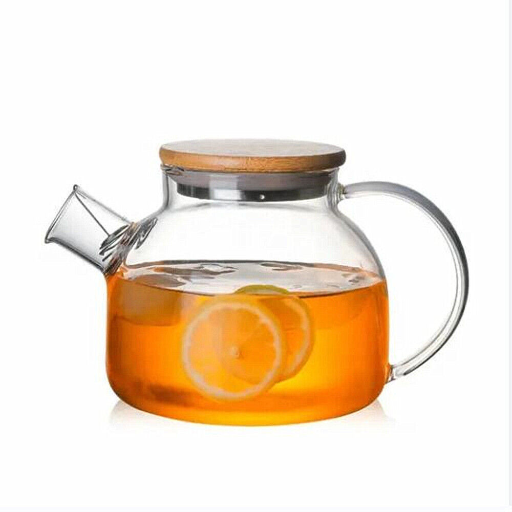 Dəmləmə çaydanı, bambuk qapaqlı, 1000 ml