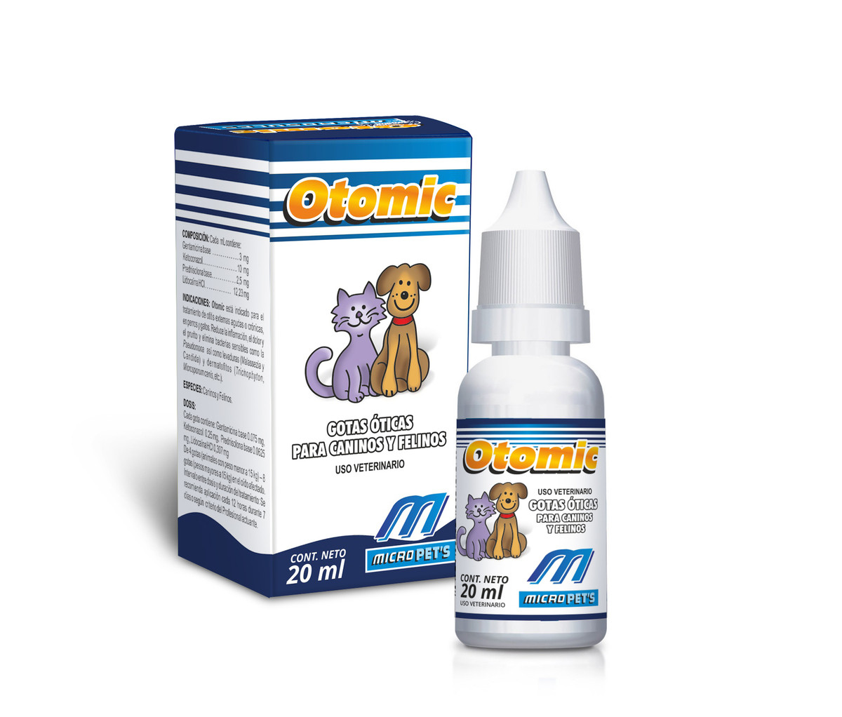 Qulaq damcısı Otomic itlər və pişiklər üçün 20 ml