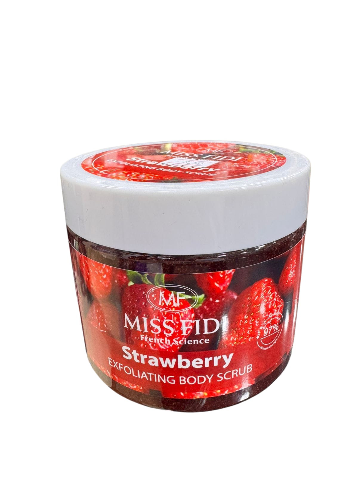 Bədən üçün skrab MİSS FİDİ strawberry 500 q