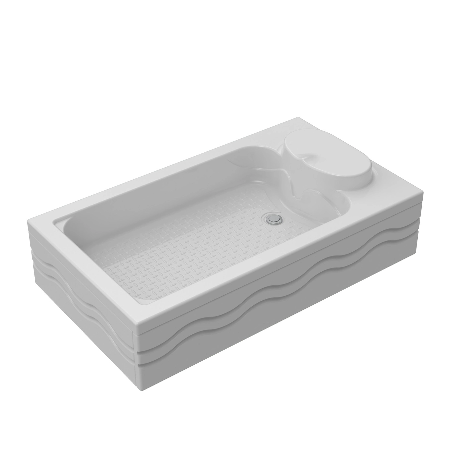 Duş altlığı Lavanna KL 802, akril, 140x80 sm, oturacaqlı