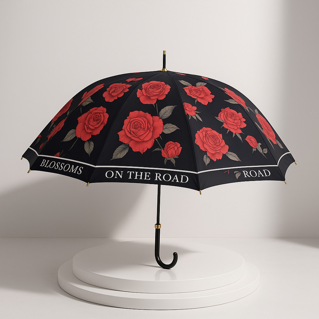Çətir RST flower black 100x83sm