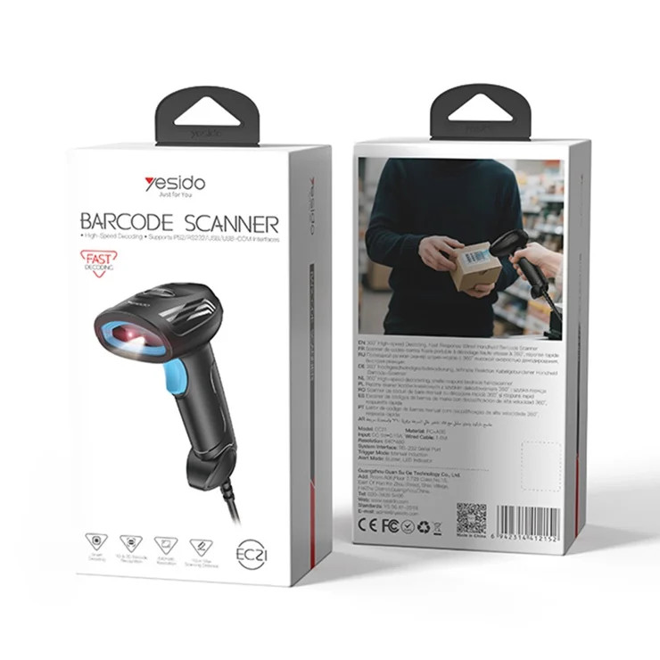 Ştrix-kod skaneri Yesido EC21 Barcode scaner