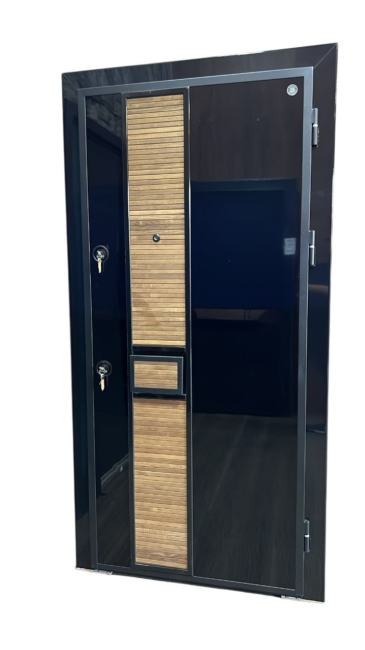 Giriş qapısı Boss, polad, qara, 100x220x10 sm