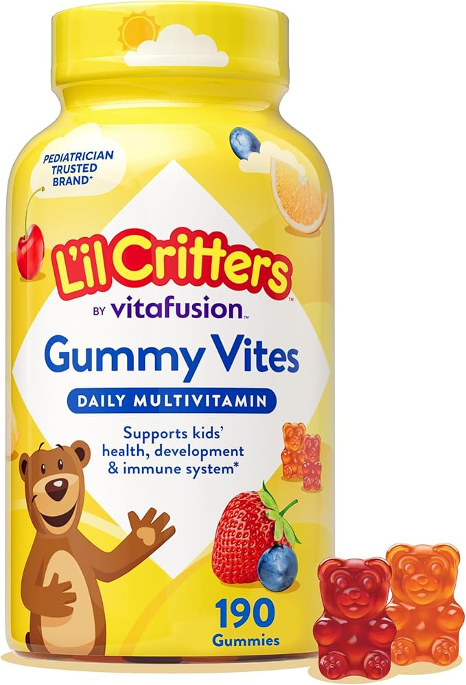 Vitaminlər Lil Critters Gummy Vites Daily Kids Multivitamins 2+