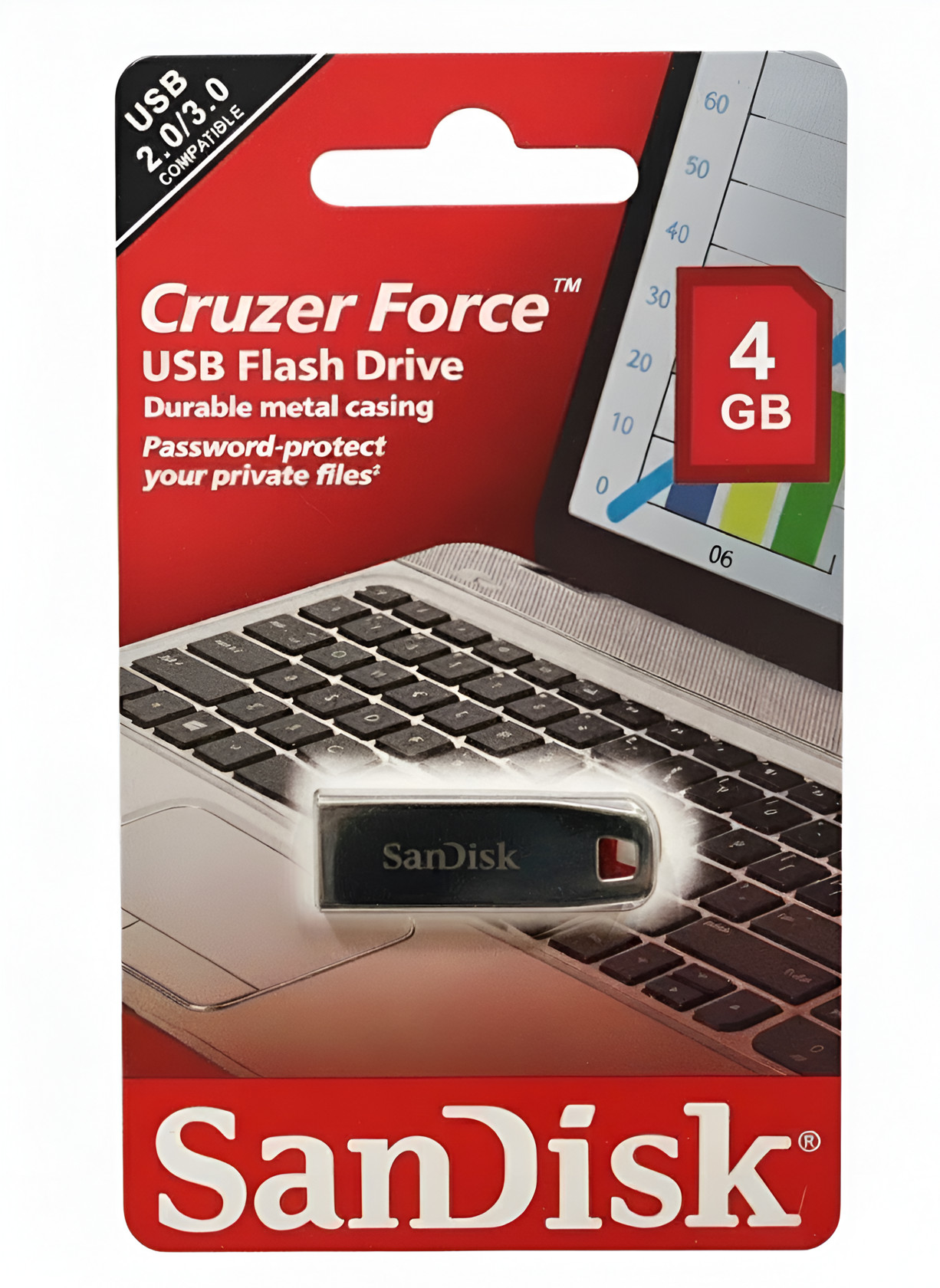 Fləş kart SanDisk NT1707 4GB Cruzer Force USB Metal Casing