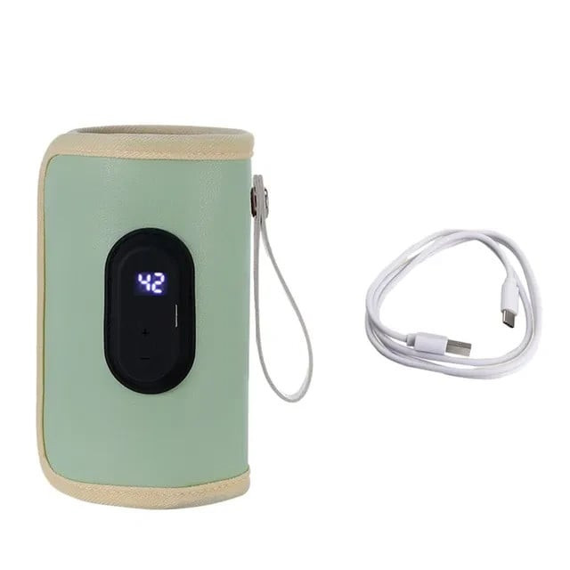 Rəqəmsal ekranlı portativ uşaq süd qızdırıcısı, 30×14 sm