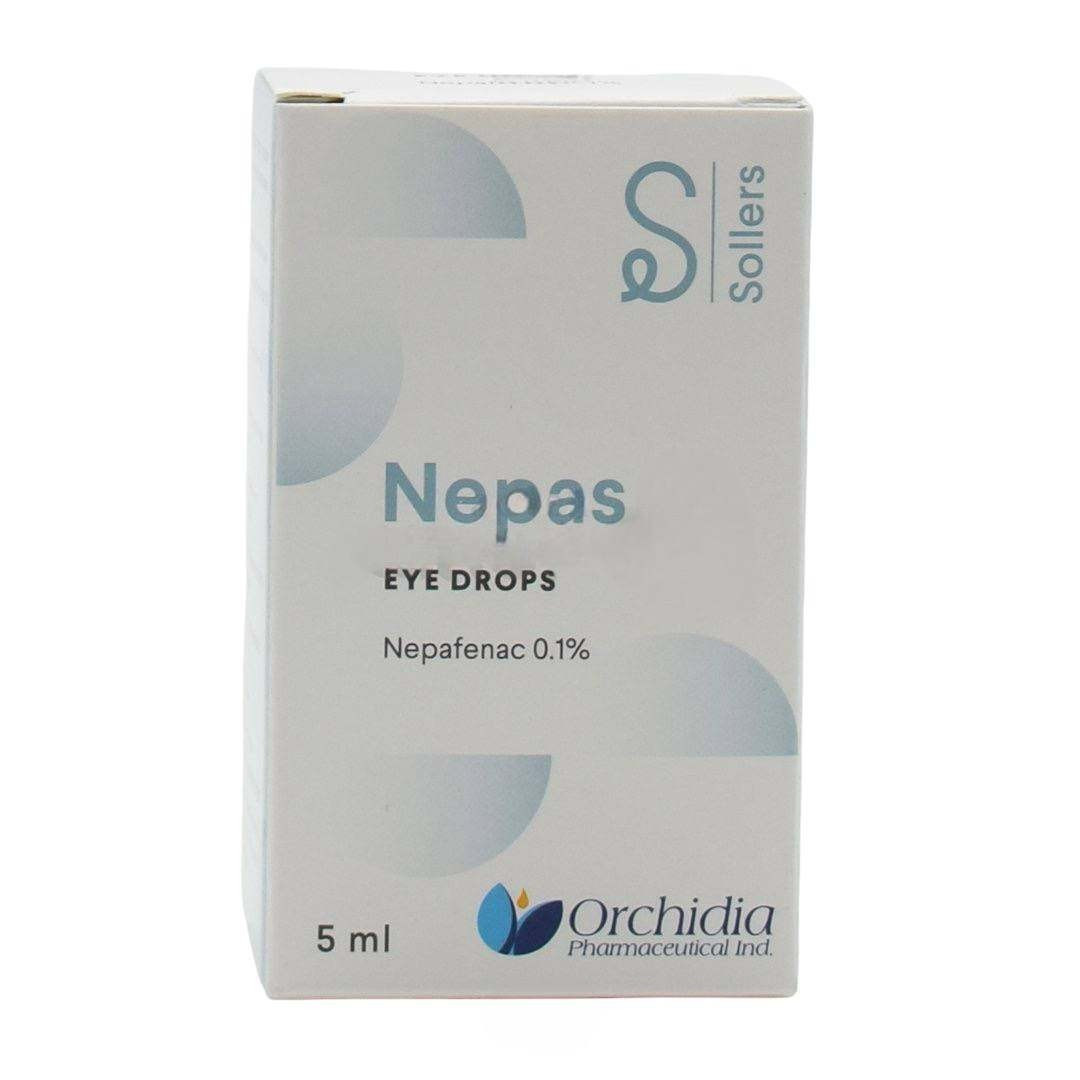 Göz damcıları Nepas 0.1%, 5 ml