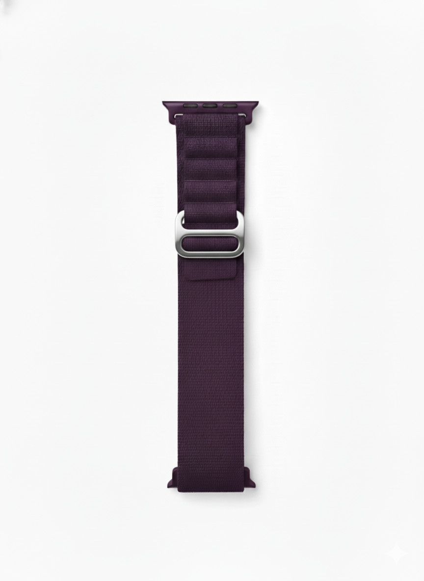 Qayış Greatcase Apple Watch 44/45/49 mm üçün Dark purple