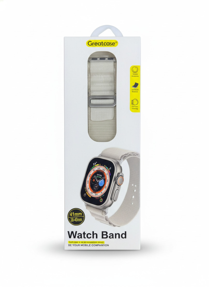 Qayış Greatcase Apple Watch 44/45/49 mm üçün Beige