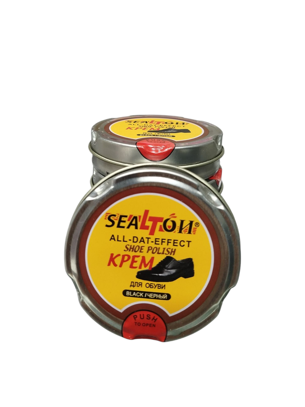Ayaqqabı üçün krem qara Sealton
