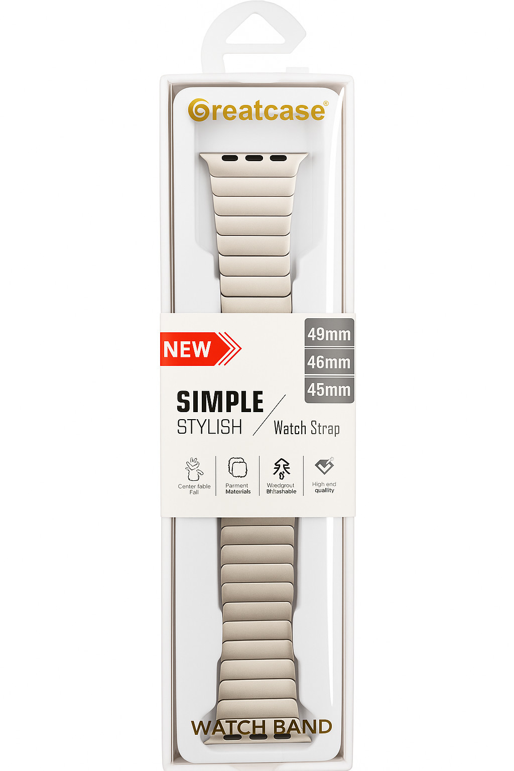 Kəmər No Brand Apple Watch 45/46/49 mm üçün Silver