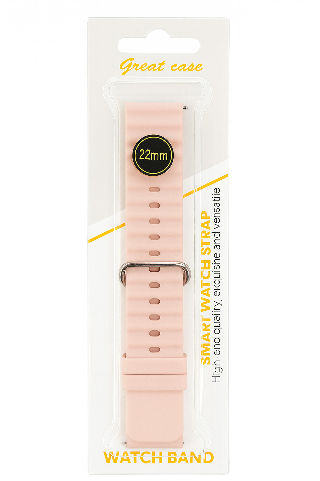 Saat üçün qayış 22 mm Ultra Stili Çəhrayı
