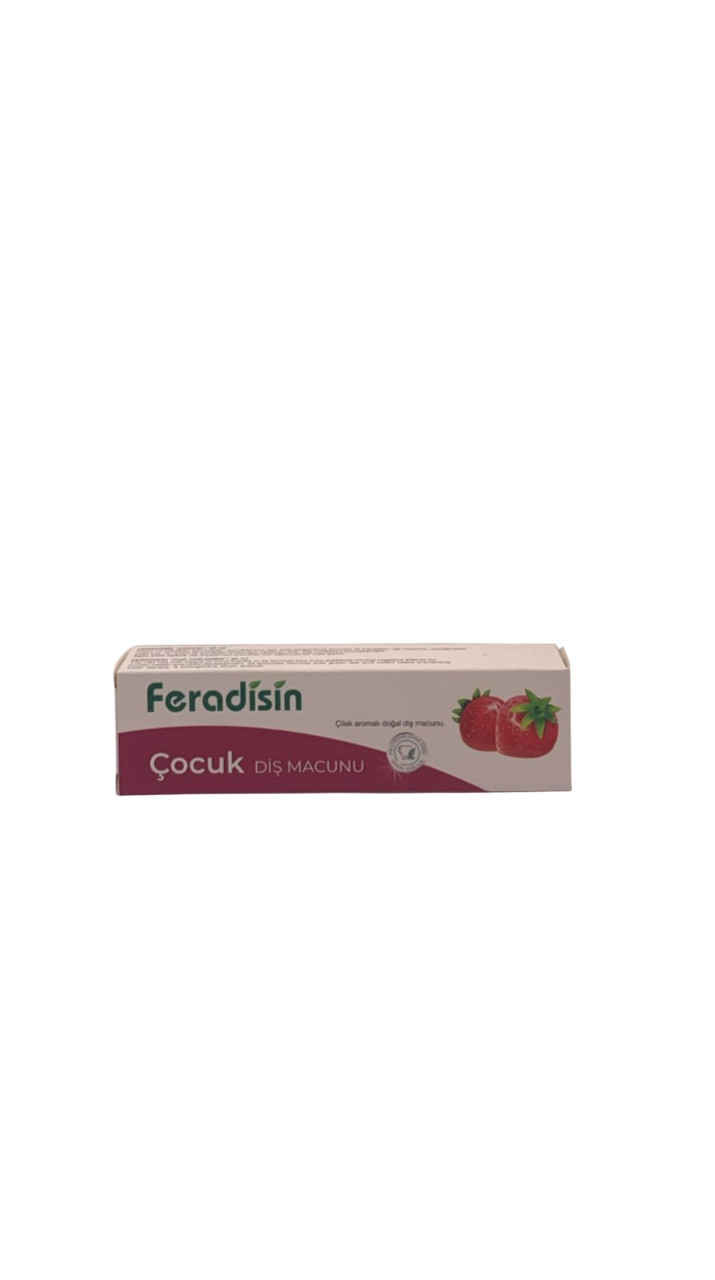 Diş məcunu uşaqlar üçün Feradisin Çiyələkli