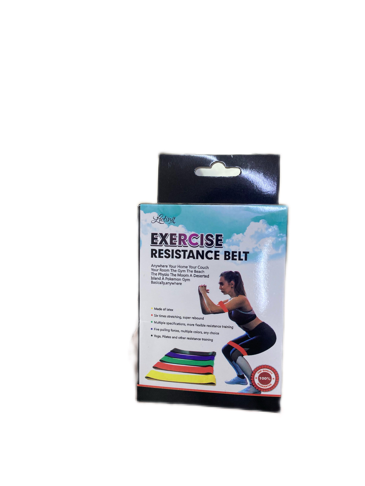 Fitnes üçün rezin dəsti, rəngbərəng, 5 ədəd