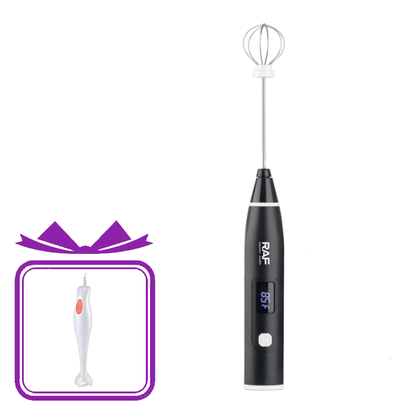 Süd köpükləndiricisi RAF R.322 Black + Hədiyyə blender RAX008