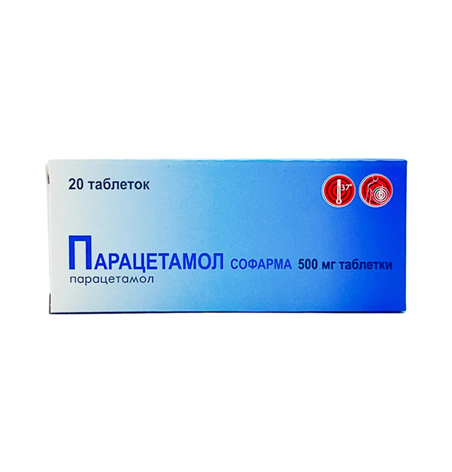Parasetamol Sofarma 500 mq, 20 həb