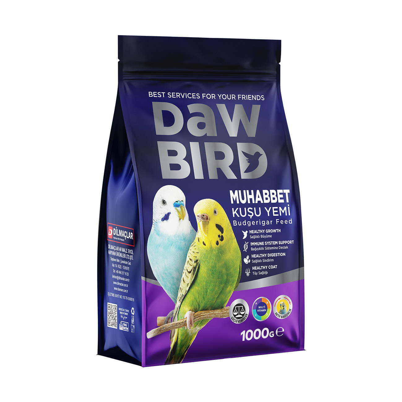 Tutuquşular üçün yem DawBird, 1 kq
