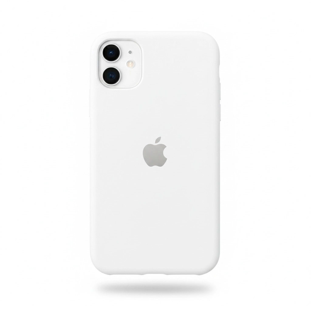 Çexol Apple İPhone 11 üçün, ağ, silikon