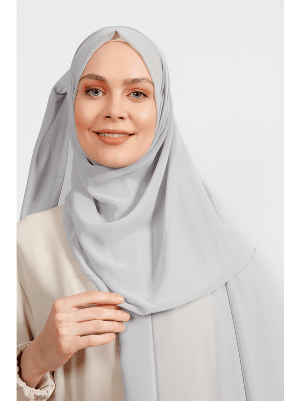 Hicab Differenza 2645, şifon, boz
