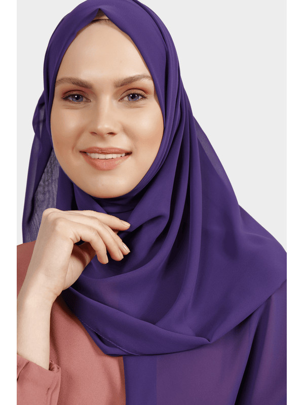 Hicab Differenza 4595, şifon, bənövşəyi