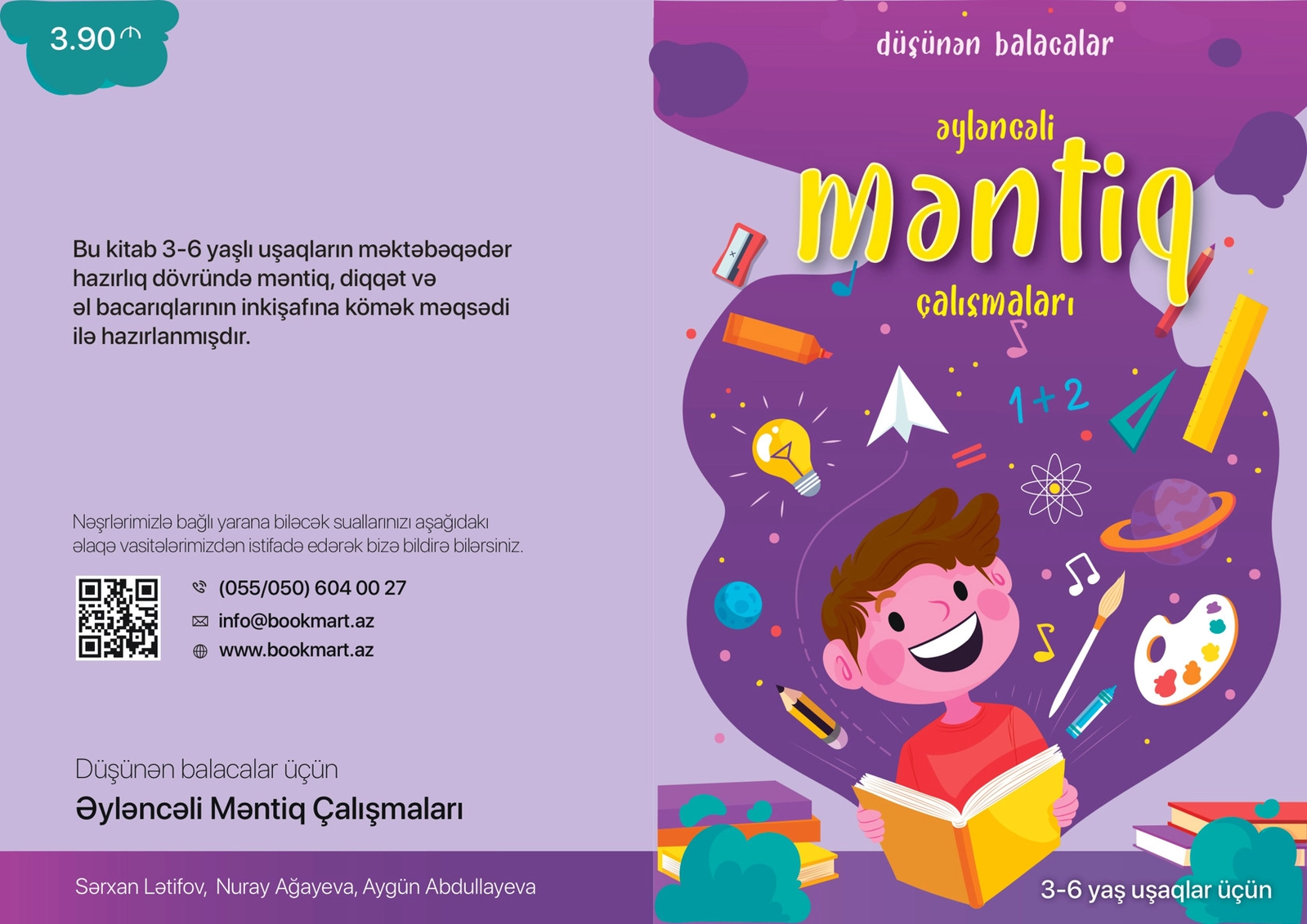 Kitab Book Mart Məntik - 3-6 yaş uşaqlar üçün, müəllif Sərxan Lətifov