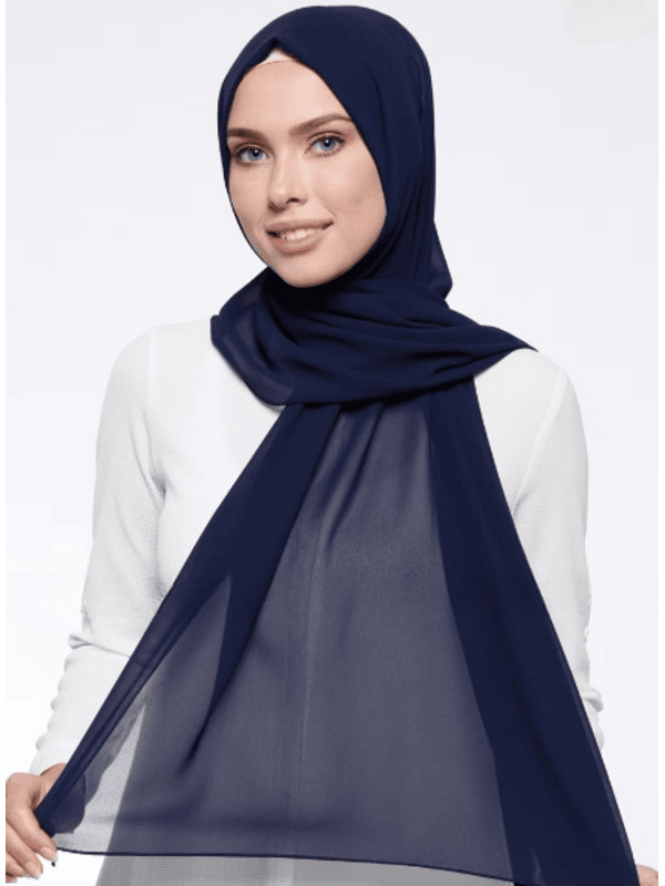 Hicab Differenza 3418, şifon, göy
