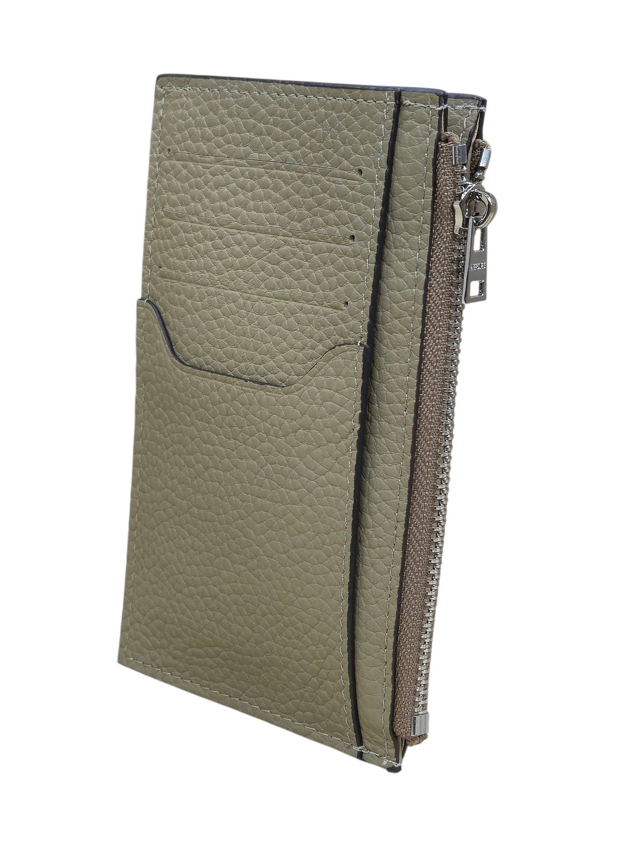 Kartlar üçün dəri qab Unisex, haki, 7 kart bölməsi, 13.5x8 sm, Çin istehsalı - TheBest_Cardholder_233_Haki