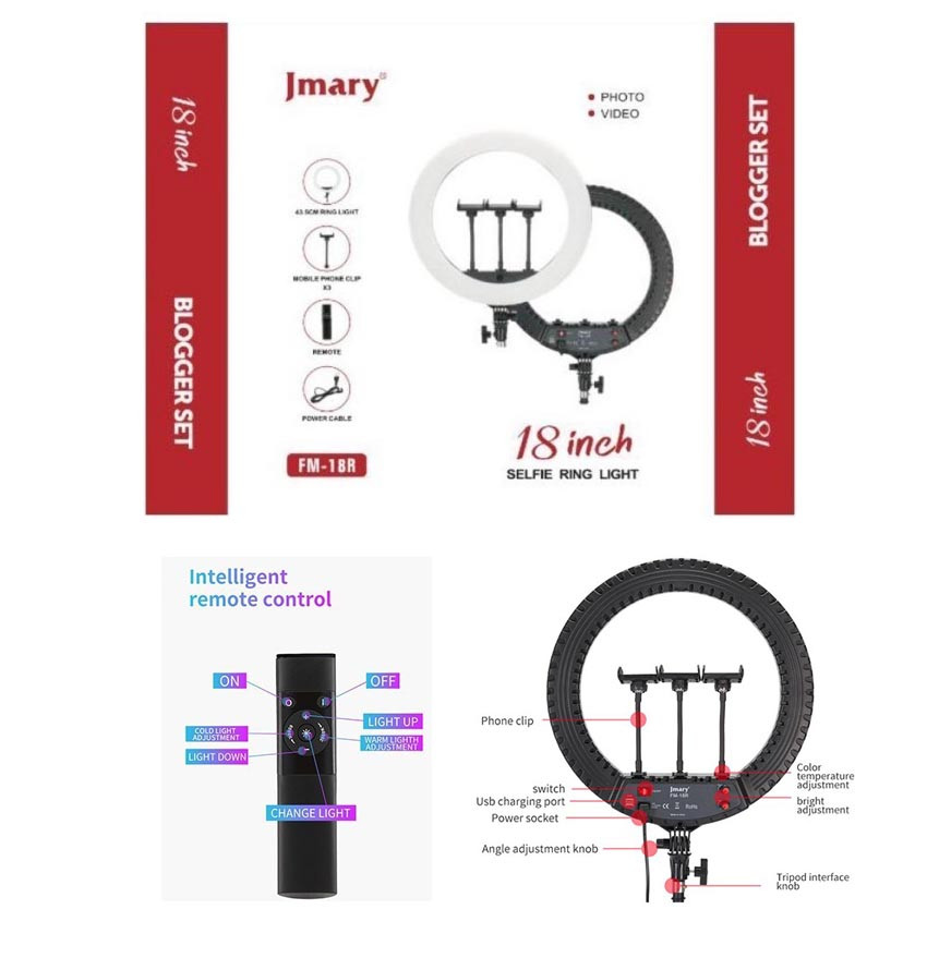 Dairəvi lampa Jmary FM-18R