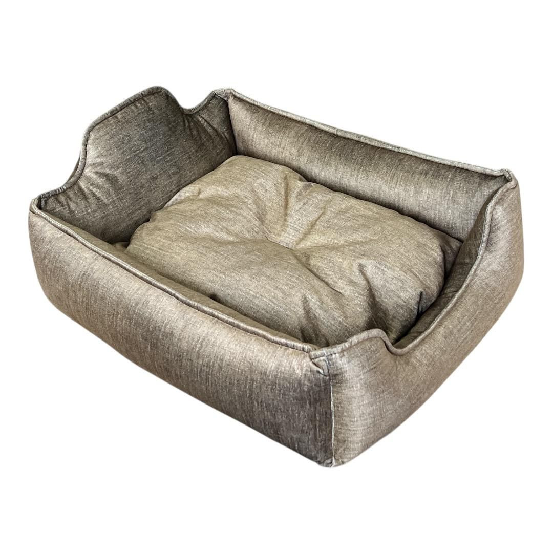 Xırda və orta cins itlər üçün taxt-döşək Zoomir Coffee, parça, 64х55х24 sm