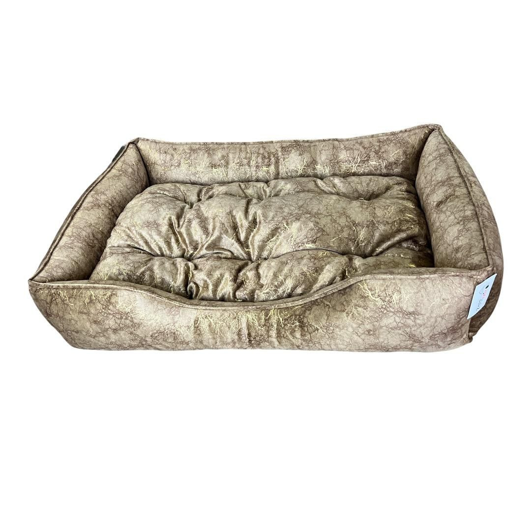 Orta və iri cins itlər üçün taxt-döşək Zoomir Brown Marble, 105x75x20 sm