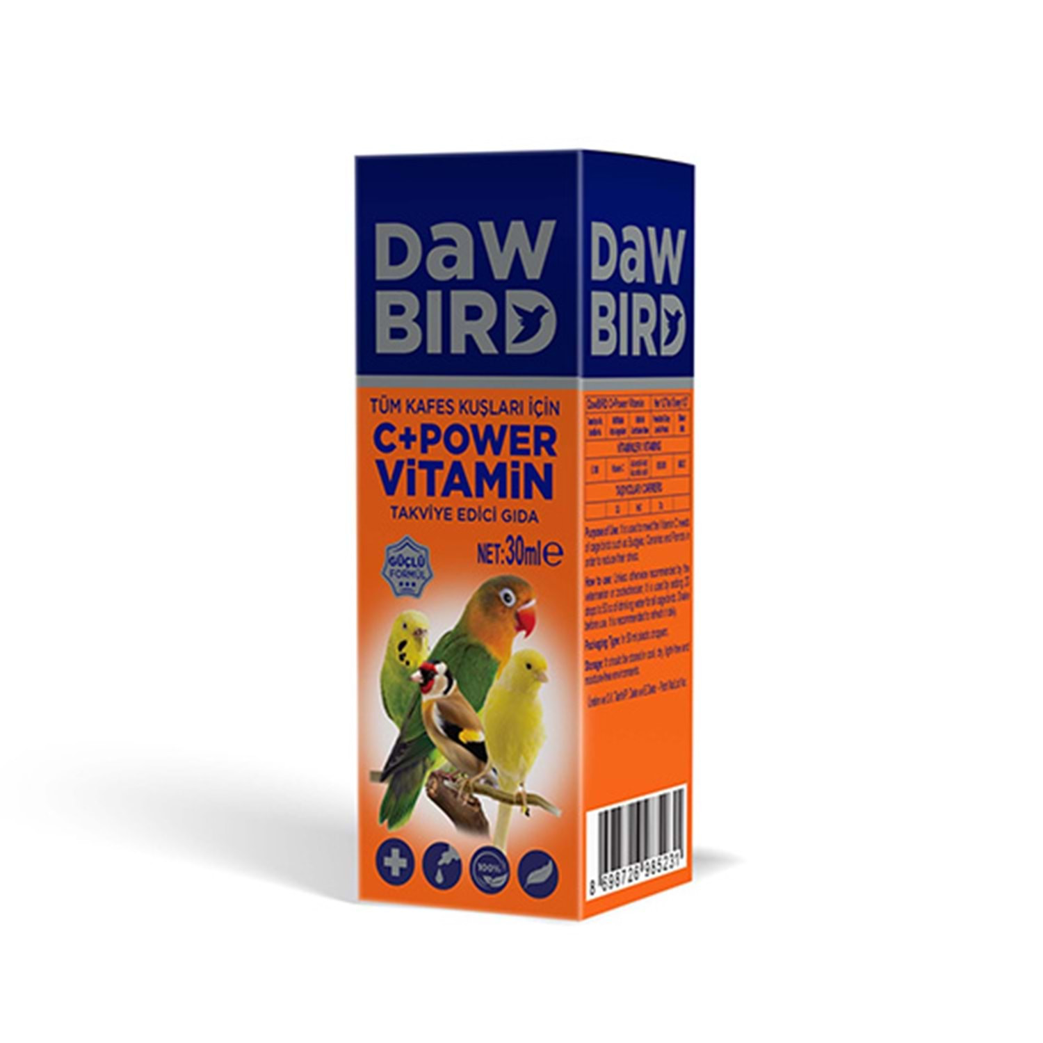 Vitamin C DawBird bütün quşlar üçün, 30 ml