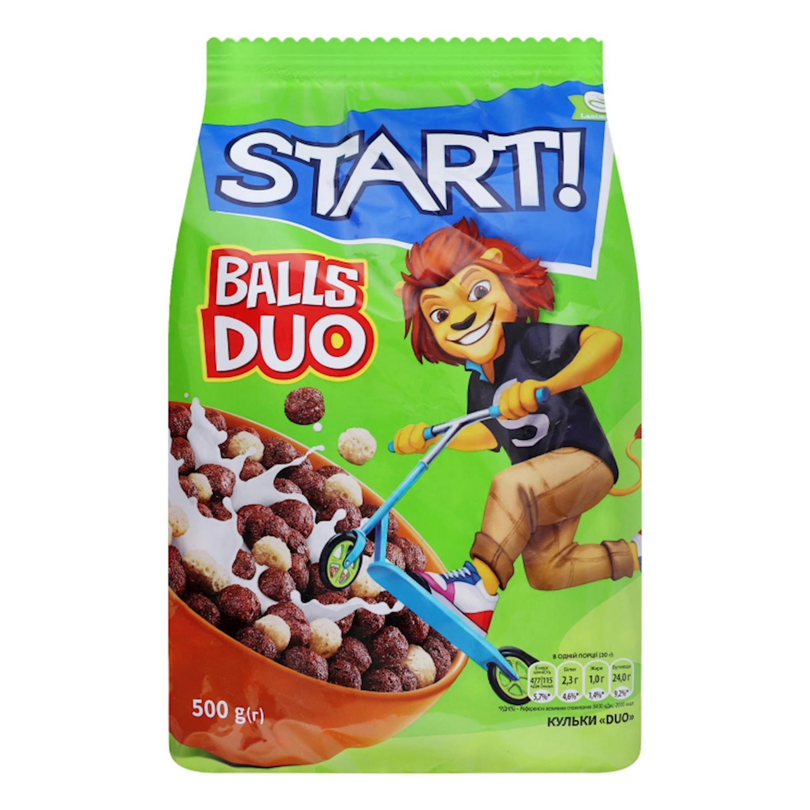 Quru səhər yeməyi Start Balls Duo, 500 q