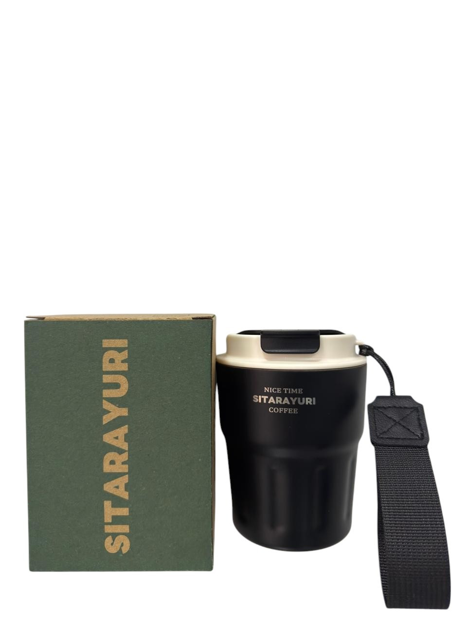 Termo fincan 84422255, paslanmayan polad, qara, 290 ml