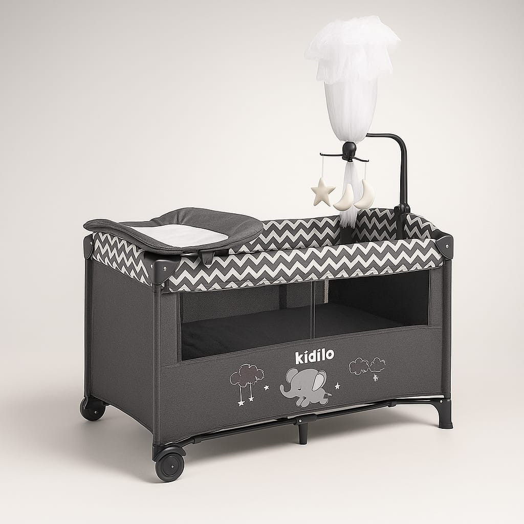Manej-çarpayı Kidilo VP_701L Black