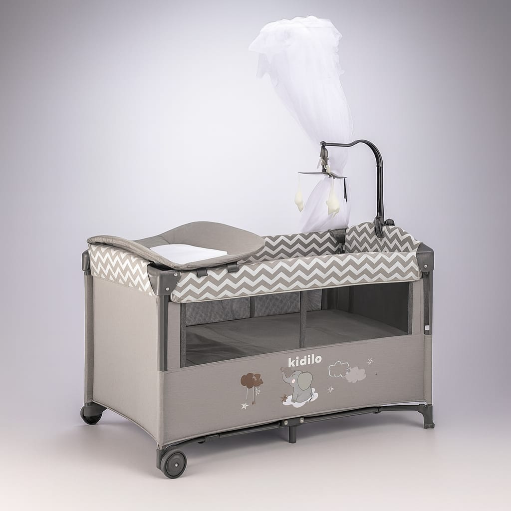 Manej-çarpayı Kidilo VP_701L Grey
