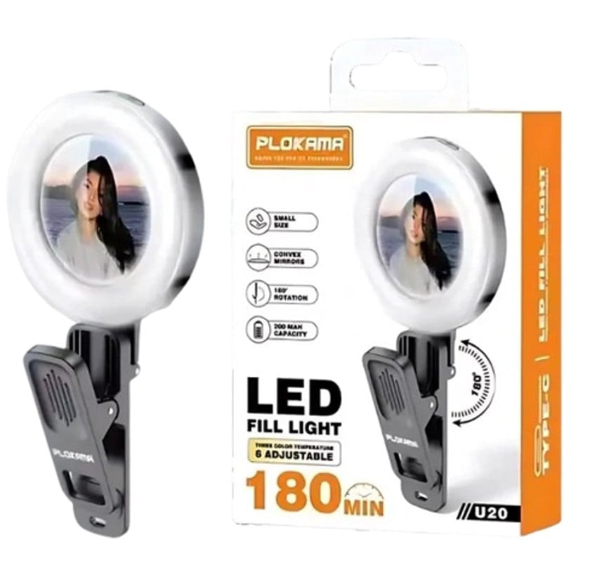 Dairəvi lampa smartfon üçün Plokama U20